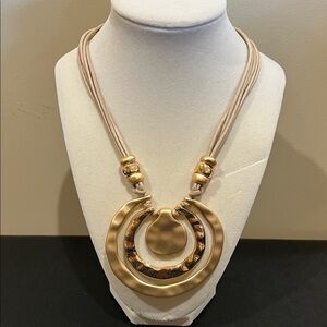 True To Form | Gold-Tone Rope Statement Necklace ✨